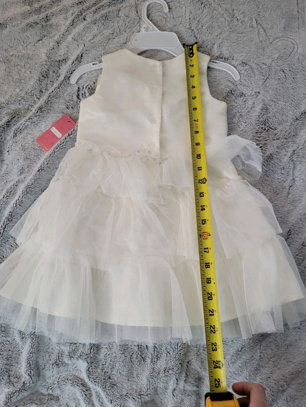 Btween Girls Size 4 Sleeveless Tulle Sequin Spring Summer Fall Flower Girl Dress - Picture 9 of 14
